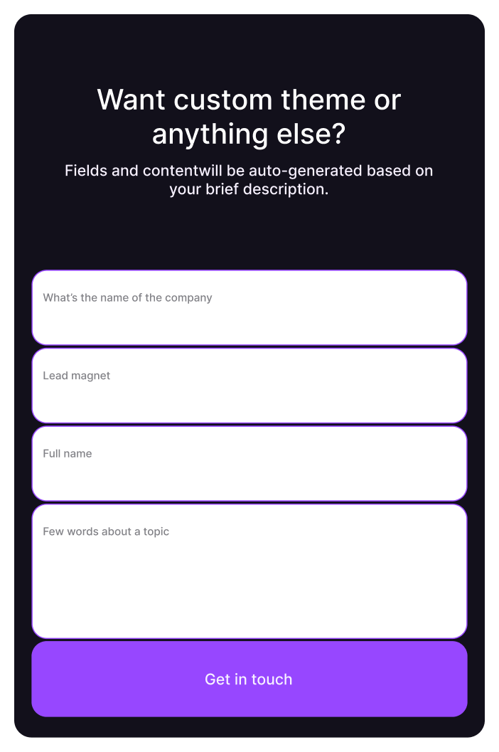 Pulz.io support form allowing users to submit inquiries or request assistance by providing their name, email, and a description.